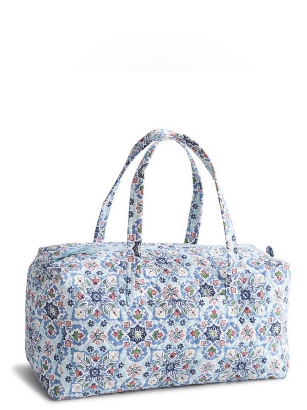 Vera Bradley Original Large Duffle Bag Blue Lisbon Sky Medallion Floral
